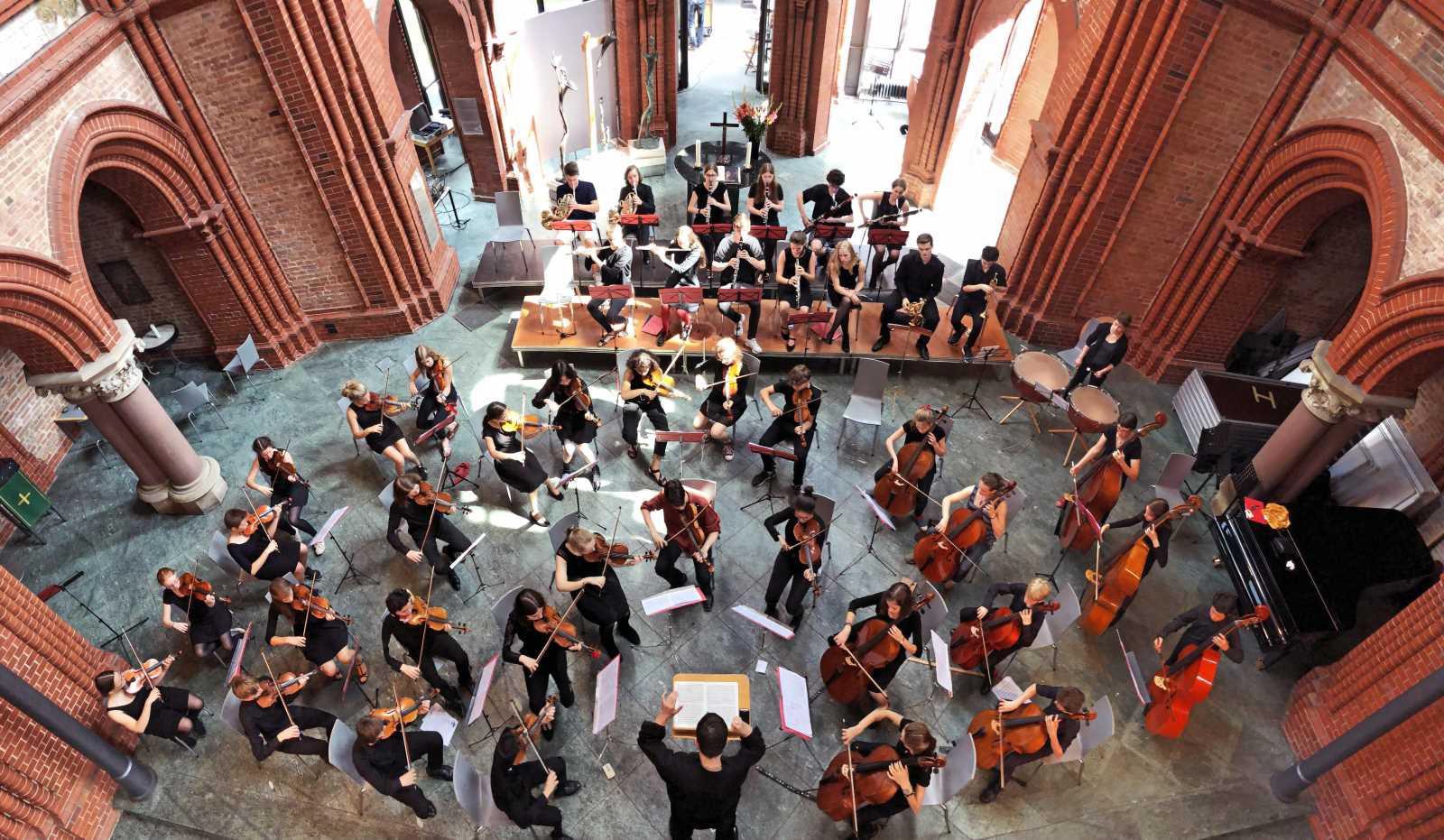 Ein Blick auf das Jugendorchester. Bild: Musikschule City West